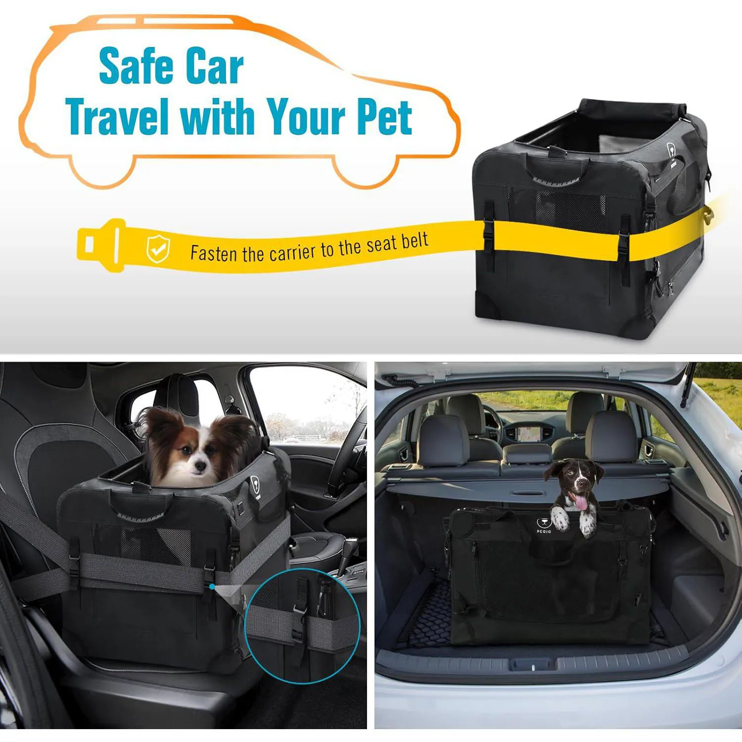 Guacal XL Para Gatos Y Perros Hasta 23 Kg Plegable Portátil Y Seguro 5