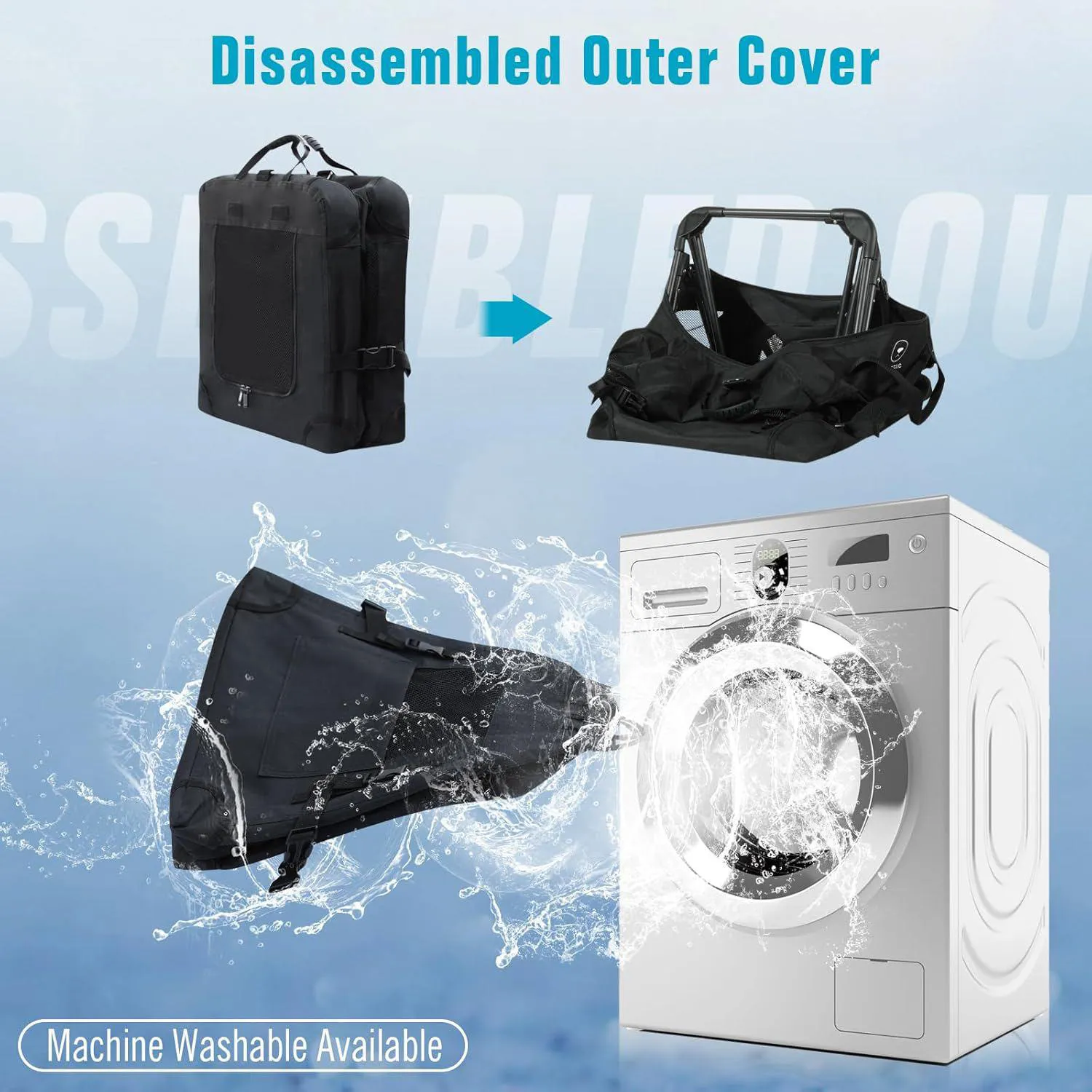 Guacal XL Para Gatos Y Perros Hasta 23 Kg Plegable Portátil Y Seguro 7