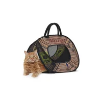 Guacal Plegable Para Mascotas Liviano Con Malla Y Estampado Divertido