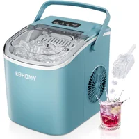 Máquina para Hacer Hielo EUHOMY Portátil Producción de 12 kg/día con Autolimpieza