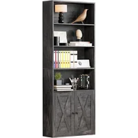 Estantería IRONCK de 6 Niveles con Puertas para Oficina o Sala