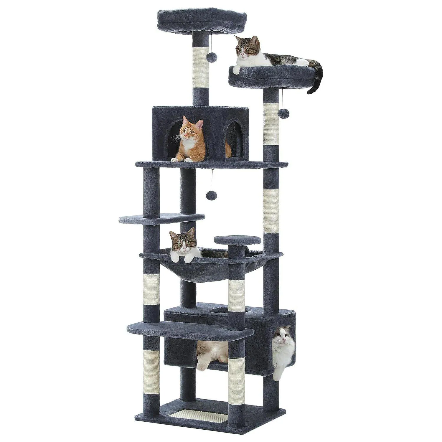 Gimnasio para Gatos PAWZ Road de 184 cm con Cama y Perchas