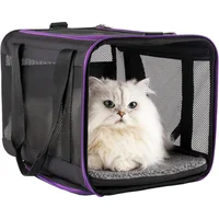 Guacal Suave para Gatos Grandes y Perros Pequeños con Entrada Superior