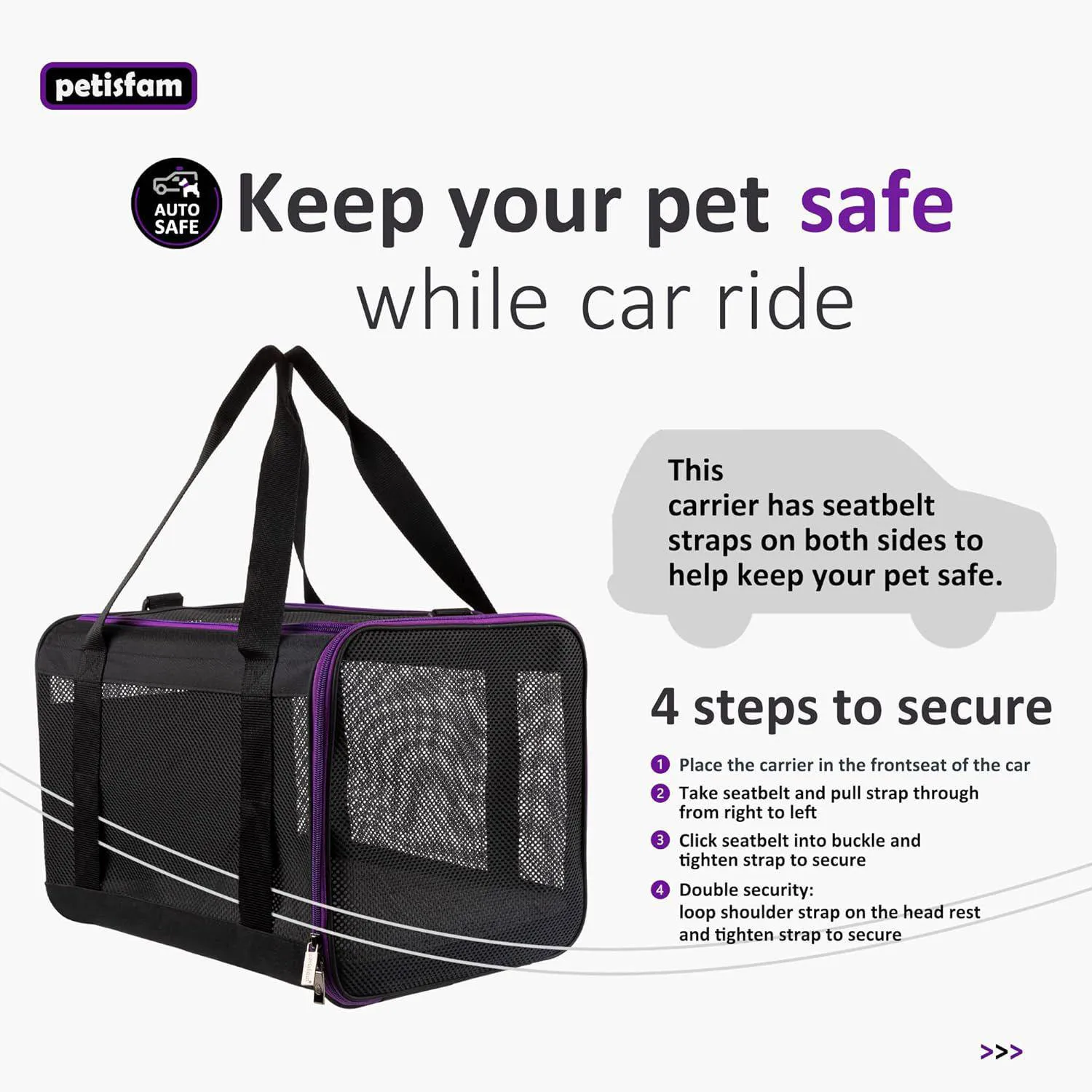 Guacal Suave para Gatos Grandes y Perros Pequeños con Entrada Superior 4