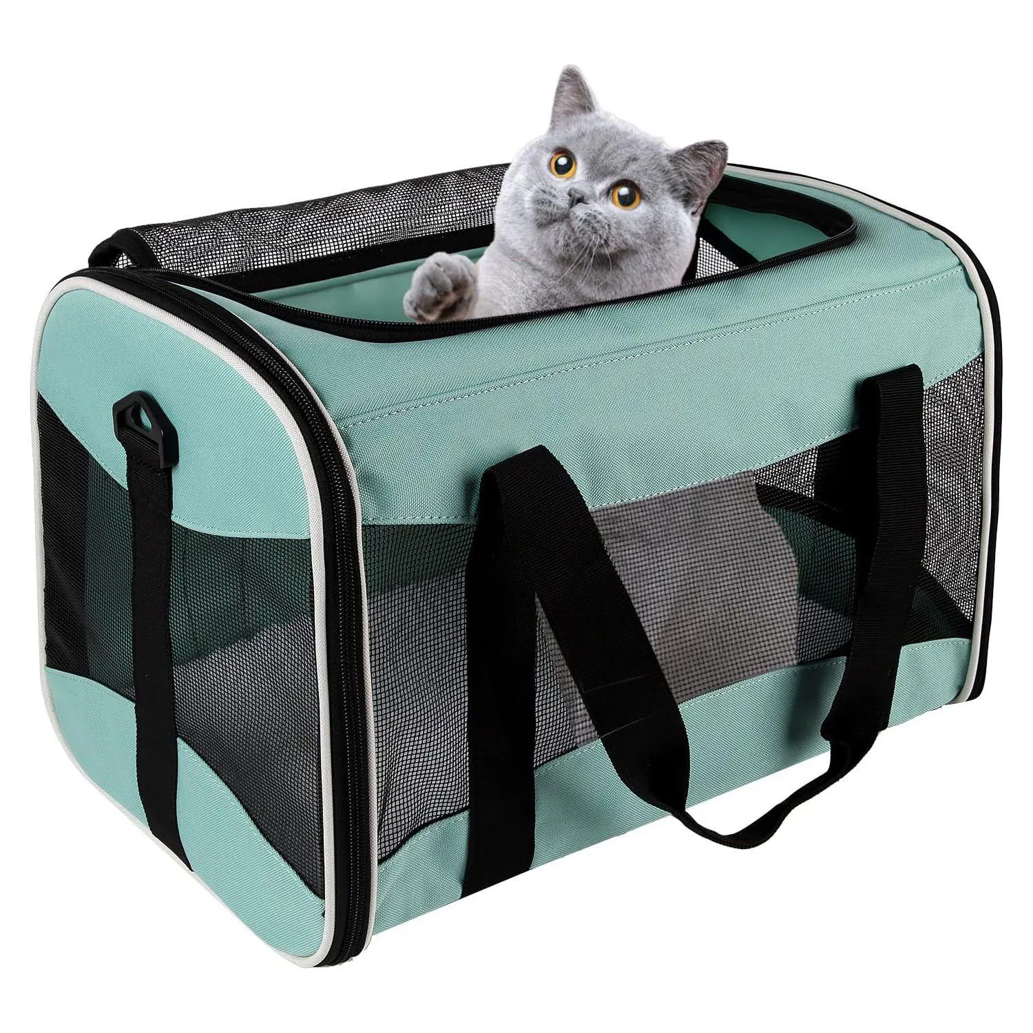 Guacal Suave para Mascotas Aprobado por Aerolíneas Portátil y Plegable 7