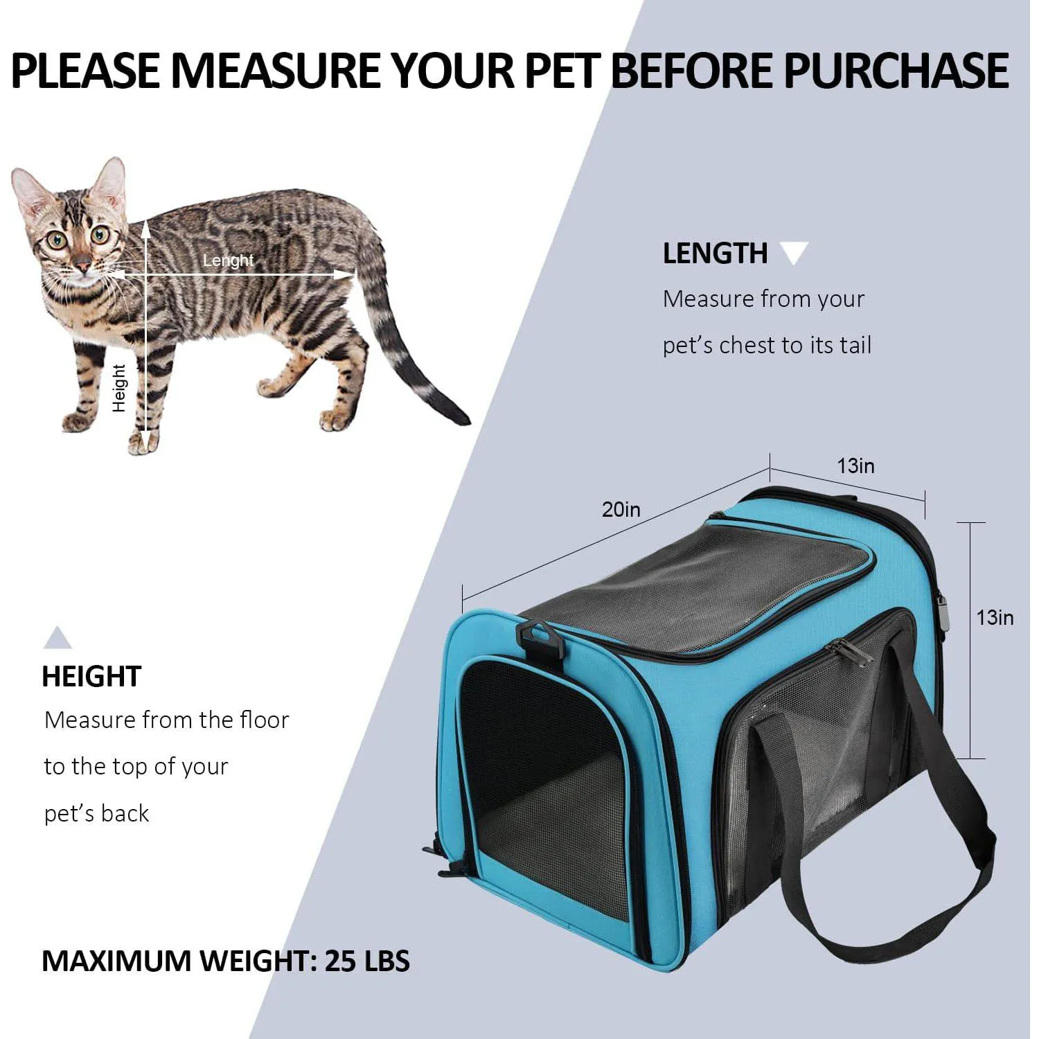 Guacal Grande para Mascotas de hasta 11 kg con Malla Transpirable y Diseño Plegable 8