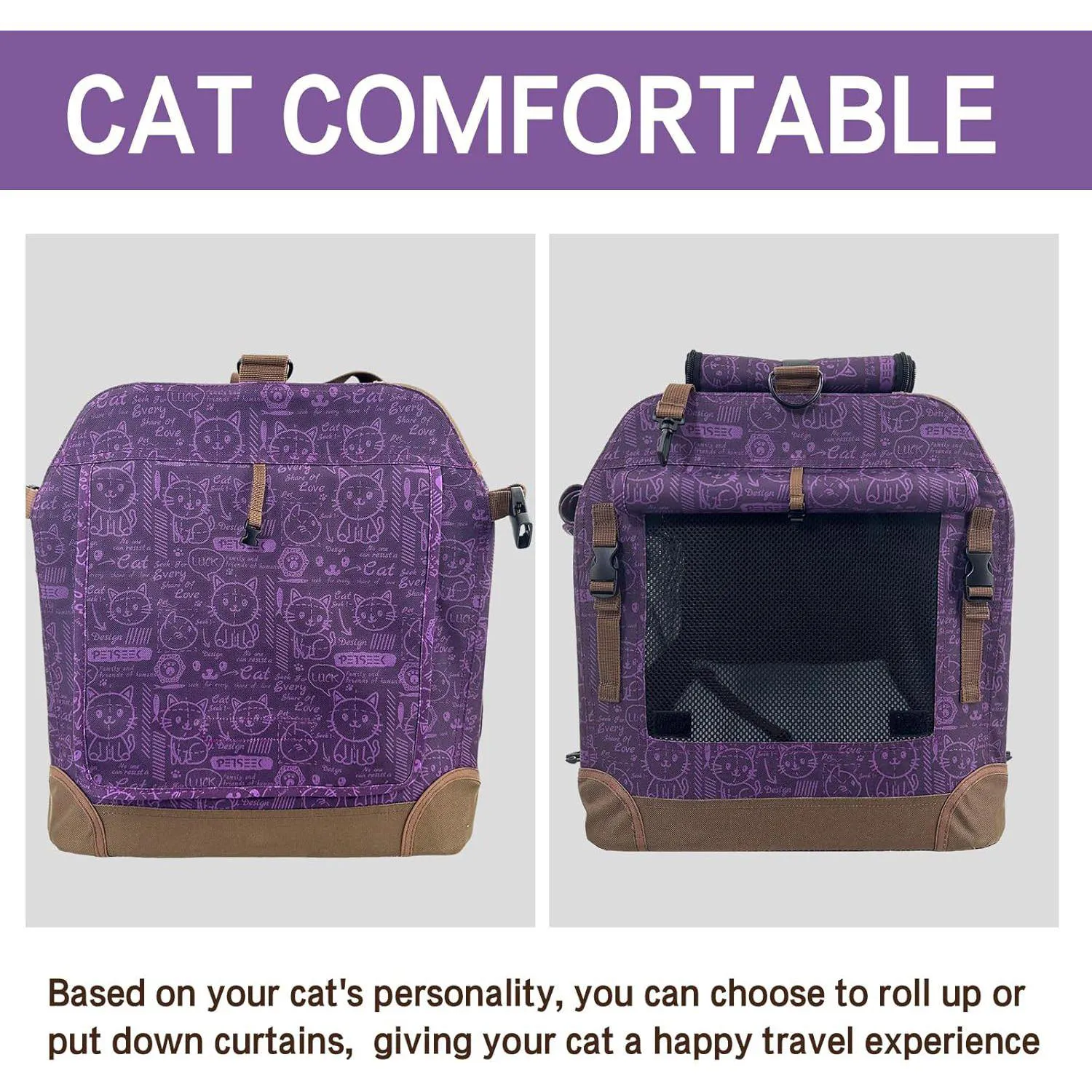 Guacal Extra Grande Para Mascotas Plegable Con Ventilación Y Accesos Múltiples 3