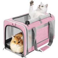 Guacal Plegable Para Mascotas De Hasta 9 Kilos Con Ventilación Superior y Lateral