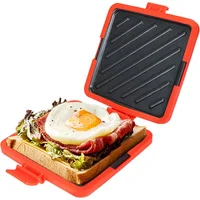 Sanduchera Toastie Para Microondas NewRiu Compacta Para Queso Y Desayunos