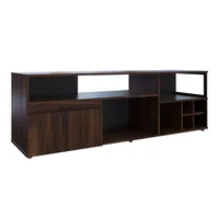 Mesa Tv Con Cava Ori 53x160x44 cm Café Oscuro-Negro