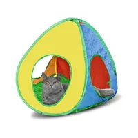 Carpa para Gatos Andiker con Pelota Colgante y Tres Entradas