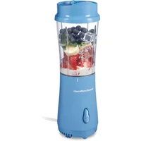 Licuadora Personal Hamilton Beach de 14 Onzas con Taza de Viaje Color Azul