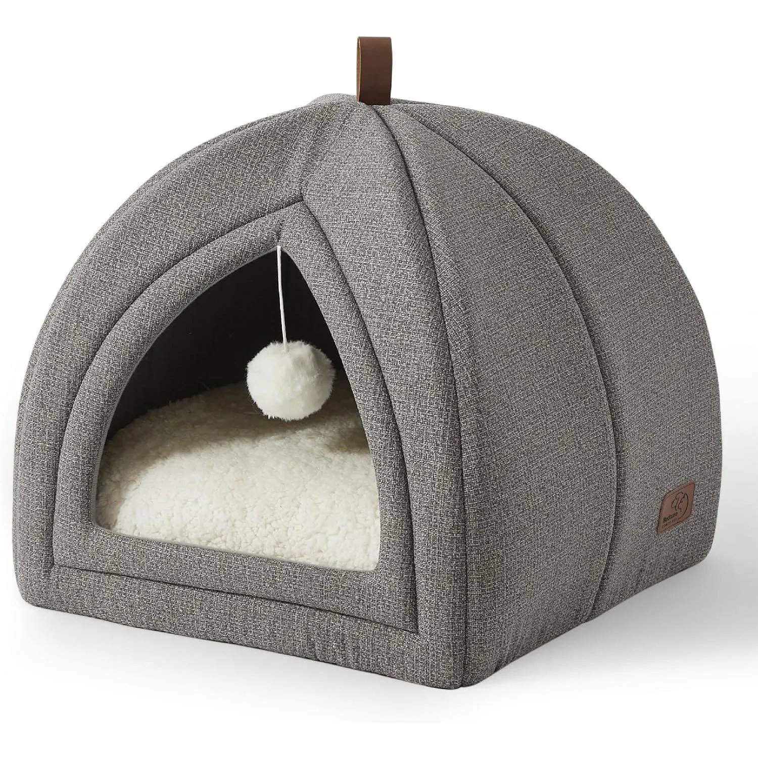Cama Tipo Carpa Plegable para Gatos con Cojín Lavable y Base Antideslizante