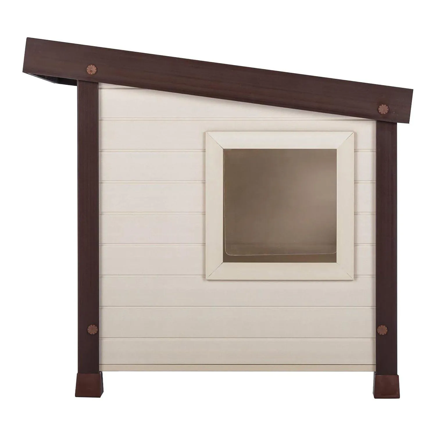 Casa Exterior Para Gatos Ecoflex Albany Resistente y Fácil de Ensamblar 3