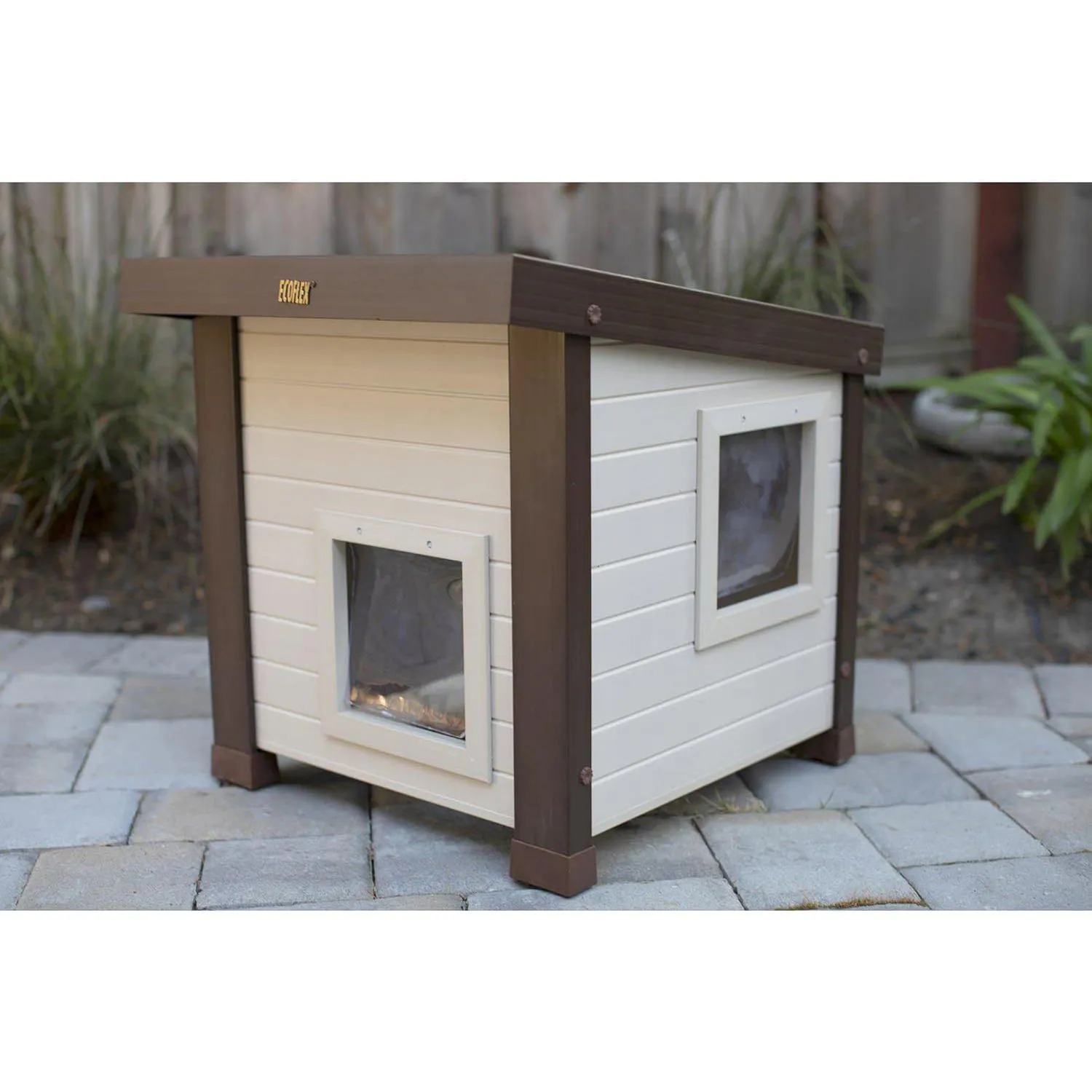 Casa Exterior Para Gatos Ecoflex Albany Resistente y Fácil de Ensamblar 5