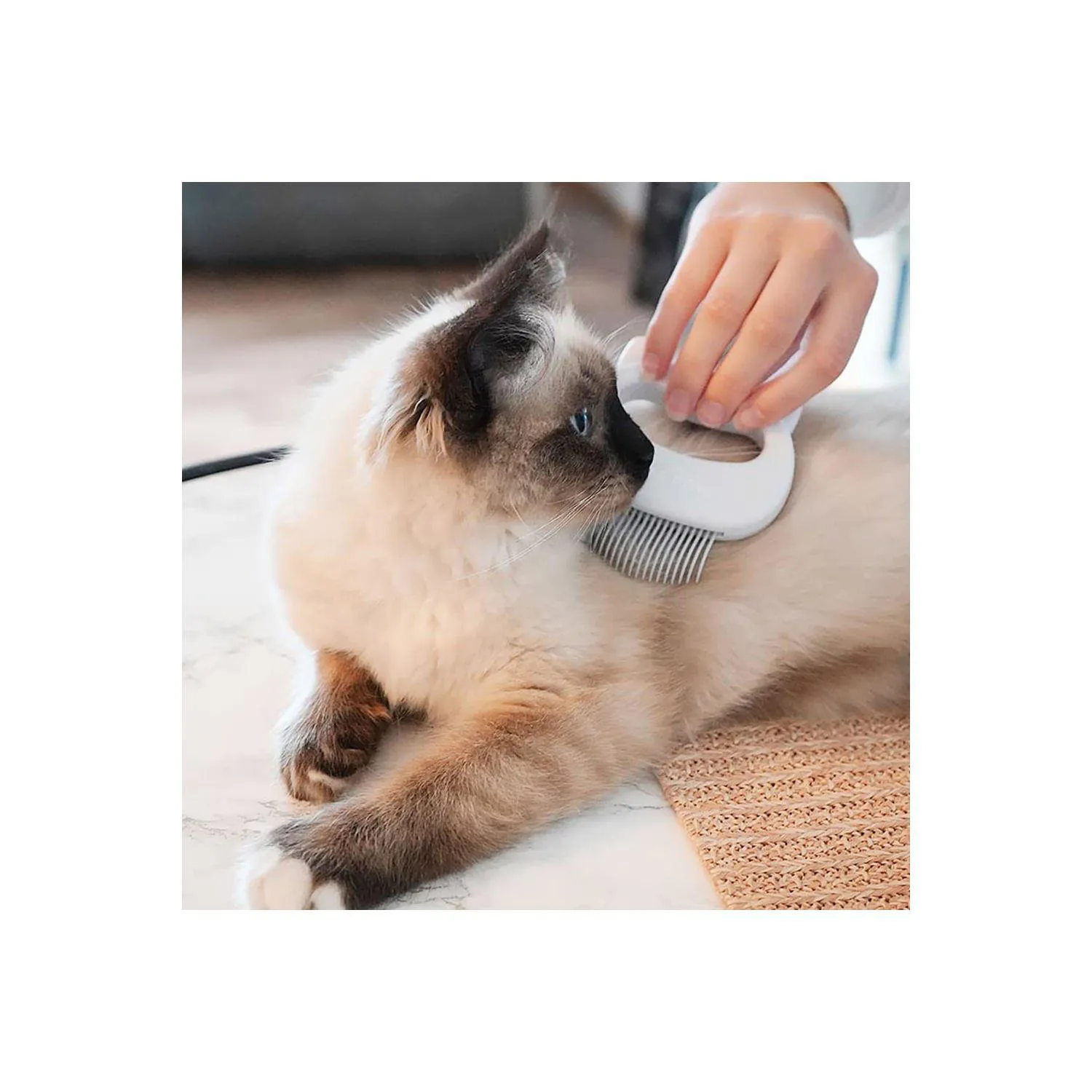 Peine Masajeador Para Gatos Cepillo Suave Para Pelo Largo Y Corto 5