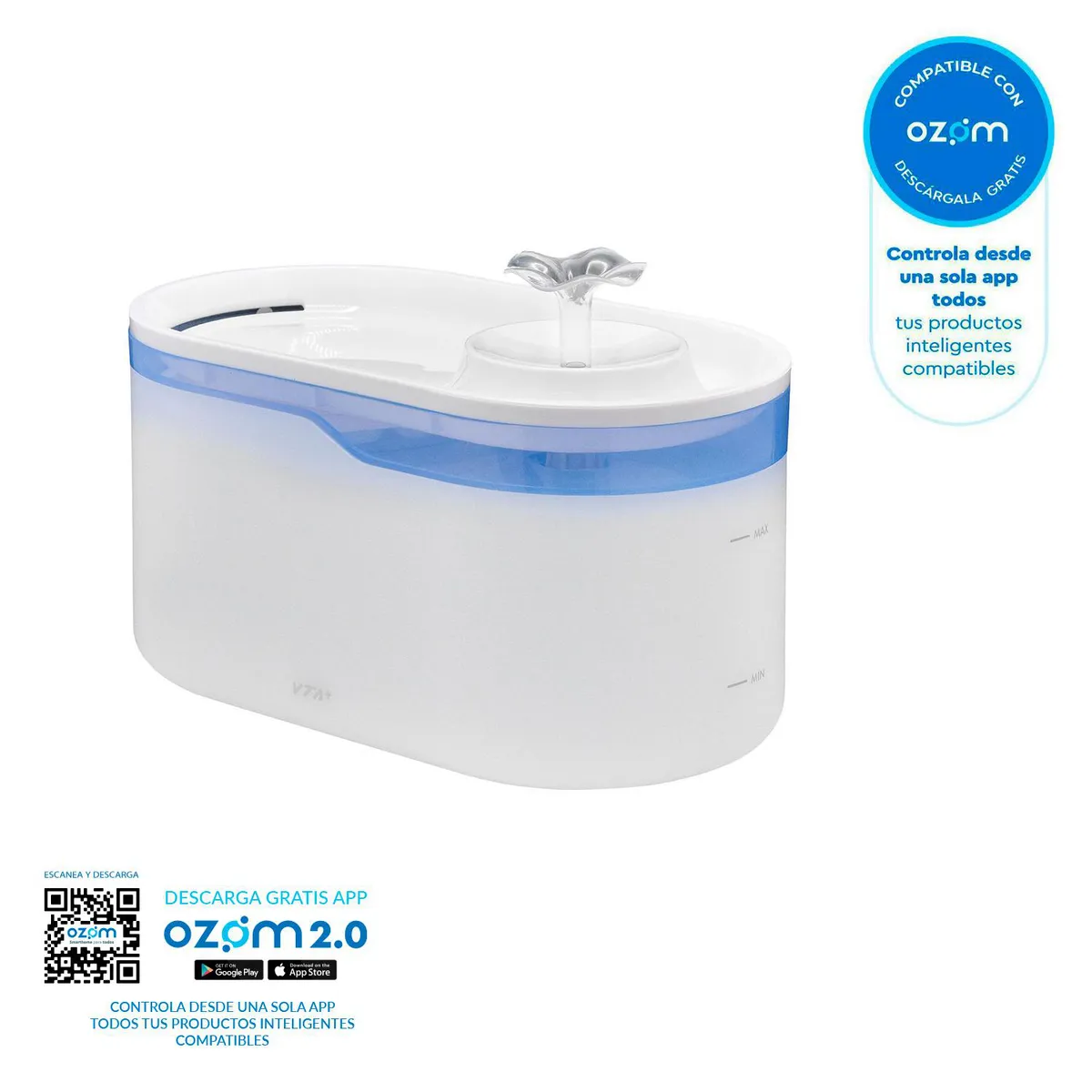VTA PLUS - Bebedero Inteligente Para Mascotas Hydro 2.8L Vta+