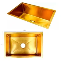 Lavaplatos En Acero 304 Dorado 70*45*21cm