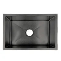 Lavaplatos Acero Acero Negro 70*45Cm + Accesorios