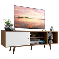Centro de Entretenimiento Mesa para TV Dubai Hasta 65 Pulgadas Marrón/blanco