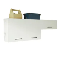 Kit 2 Gabinetes Superior de Almacenamiento para Garaje Multiuso 200 cm Blanco