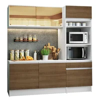 Cocina Integral Diamante Pop 1.80 M Blanco/Marrón