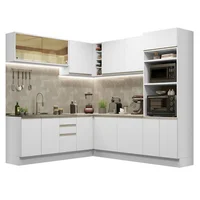 Cocina Integral De Esquina Glamy 4.60 M Blanco 01