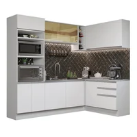 Madesa Cocina Integral De Esquina Glamy 4.00 M Blanco 02