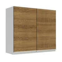 Mueble De Cocina Superior Glamy 70 Cm 2 Puertas Blanco/Marrón