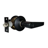 Kl 903 B Black Manija Cilindrica Negra En Aluminio Funcion Baño