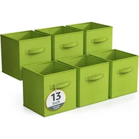 Cajas Organizadoras Sorbus de Tela con Asas Plegables para Estantes y Armarios