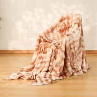 Cobija Alaska Multicolor 200*230cm Blanco Con Café