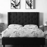 Cabecero King de Lujo Essen 200X150 Ecocuero Negro
