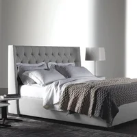 Cabecero Declan de Piso Blanco Microfibra 120X150