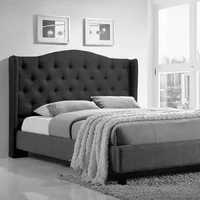Cabecero de Lujo Bolonia Negro Ecocuero 160X150