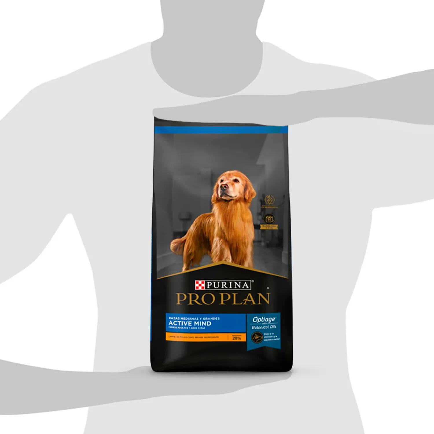 Comida Seca Para Perro Adulto Pro Plan Active Mind 1kg 7