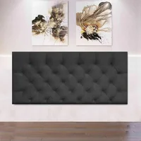 Cabecero Fantasy Flotante Negro Microfibra 200X60