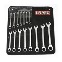 Juego de Llaves Combinadas de Ratchet 22 Piezas 8 mm a 24 mm Urrea
