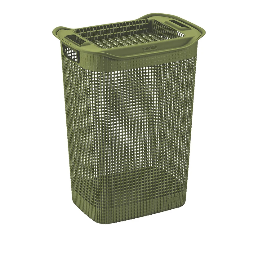 Canasta Plastica para Ropa 50 Litros Linum Rectangular Verde ...