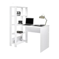 Escritorio con Biblioteca Match en Mdp 134X120Cm 3 Estante Blanco