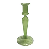 Portavela Vidrio Gde 9.8x21.2 cm Verde Vibrance