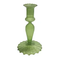 Portavela Vidrio Pequeño 9.4x16.6 cm Verde Vibrance