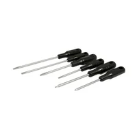 Juego de Destornilladores 6 Piezas Mango Negro de 3 Puntas Foy Foy
