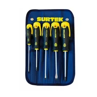 Juego de Destornilladores 5 Piezas Magno Bimaterial 3 Puntas  Surtek