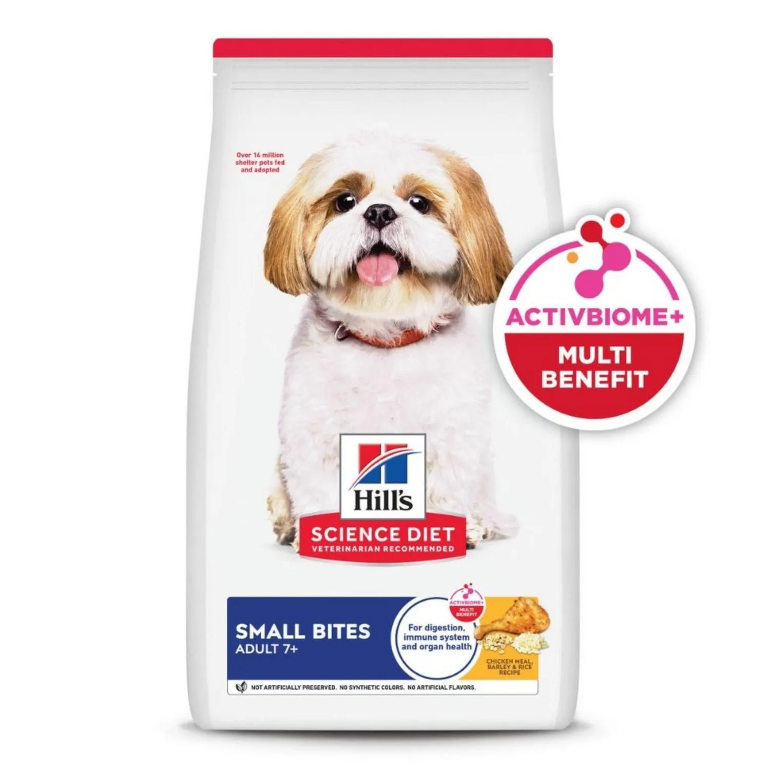Comida Seca Para Perro Senior+7 Small Bites Raza Pequeña 2kg Hills