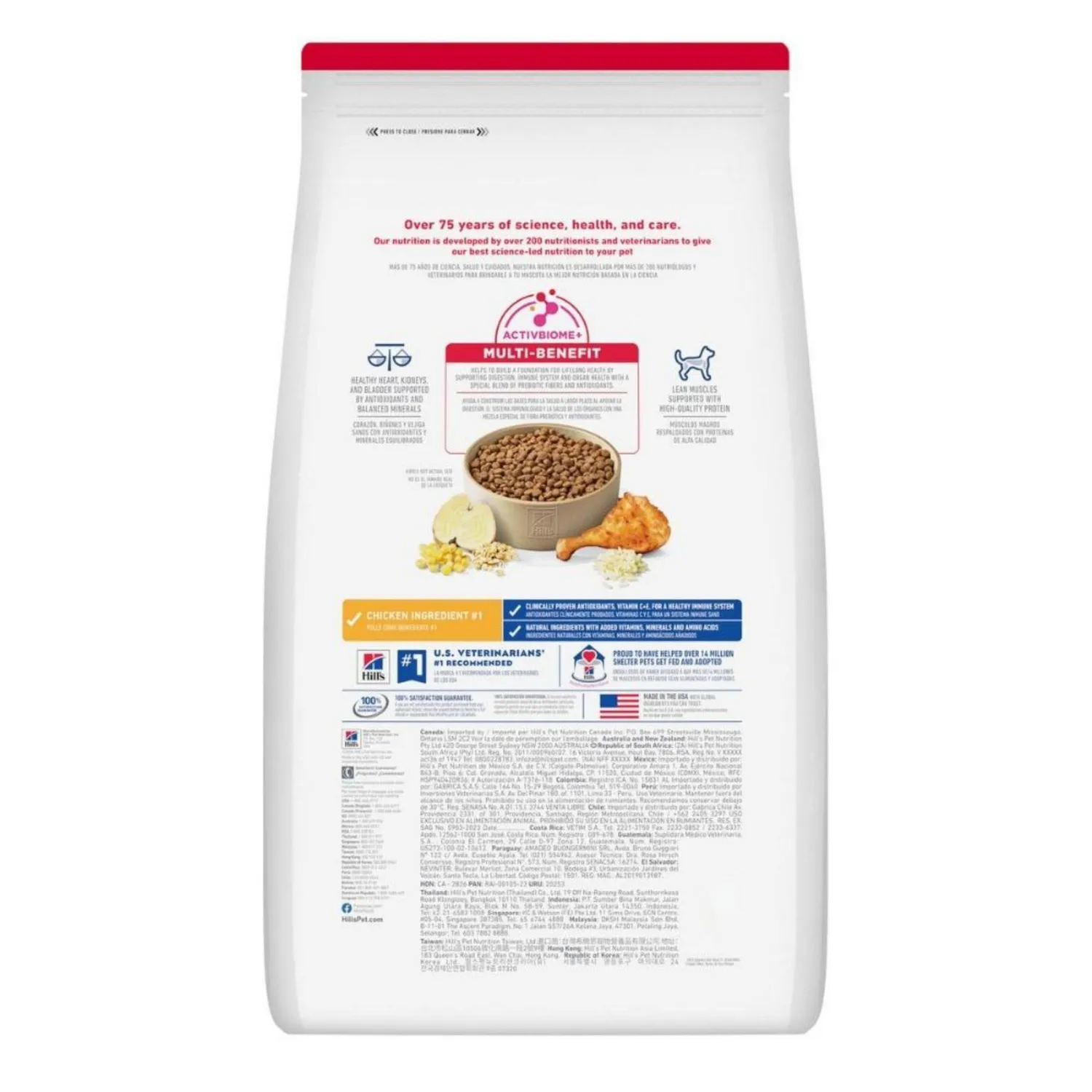 Comida Seca Para Perro Senior+7 Small Bites Raza Pequeña 2kg Hills