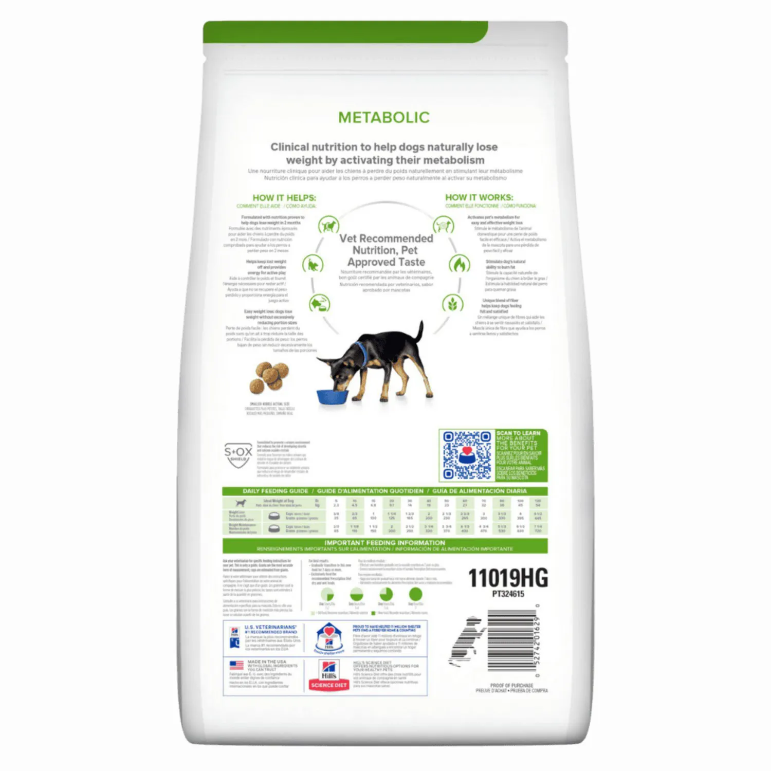 Comida Seca Para Perro Hills Prescription Diet Metabolic Obesity 12.4kg