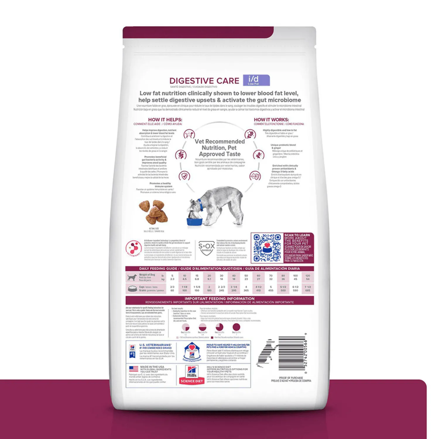Comida Seca Para Perro Hills Prescription Diet Digestive Care Low Fat 3.8kg