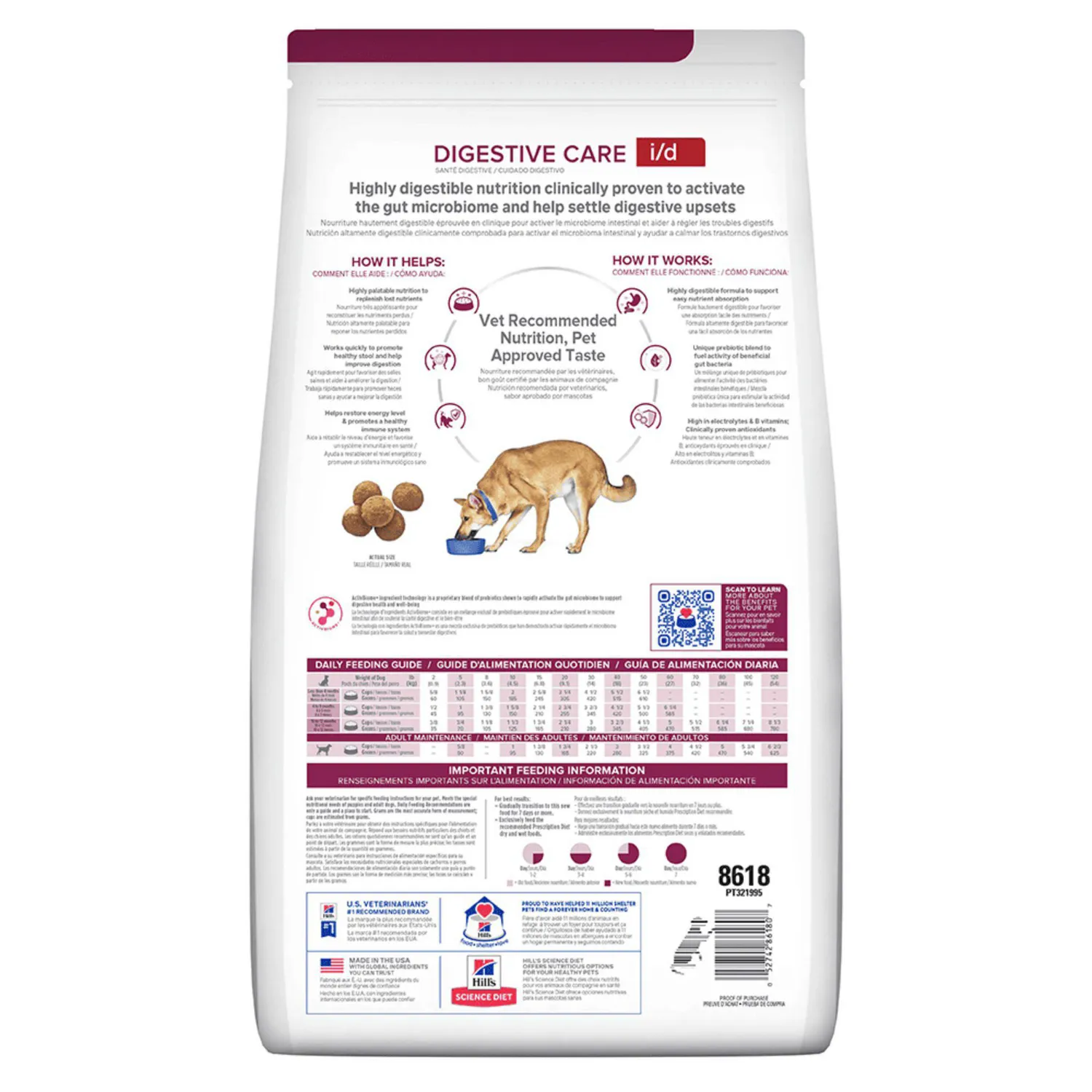 Comida Seca Para Perro Hills Diet Digestive Care Gastrointestinal 7.9kg