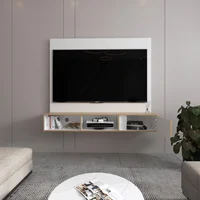 Panel TV 65'' Dassel 132x150x29 Rta Blanco Fresno
